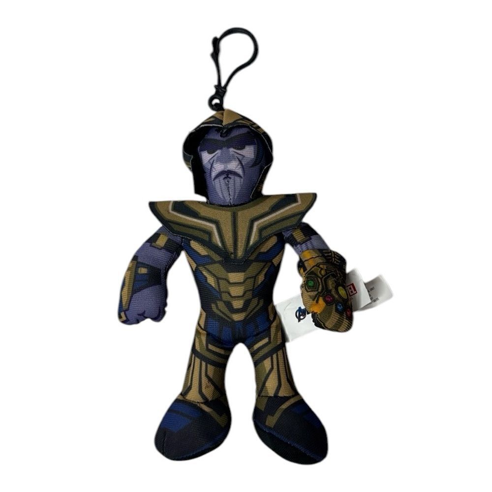 Marvel Avenger Thanos Plush Toy Clip Keychain.